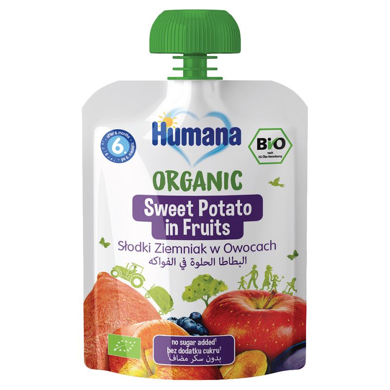 Humana - Organic Puree Pouch - Sweet Potato & Fruits