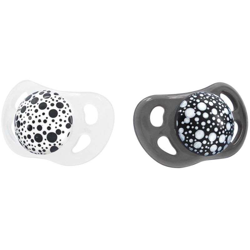 Twistshake - Pacifier - Pack Of 2 - 0-6M - Black/White