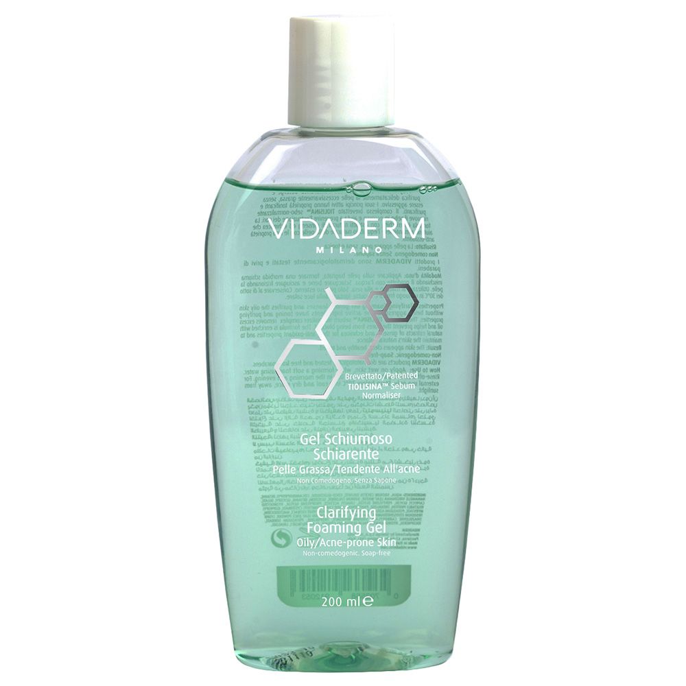 Vidaderm Clarifying Foaming Gel Cleanser For Oily Skin 200ml