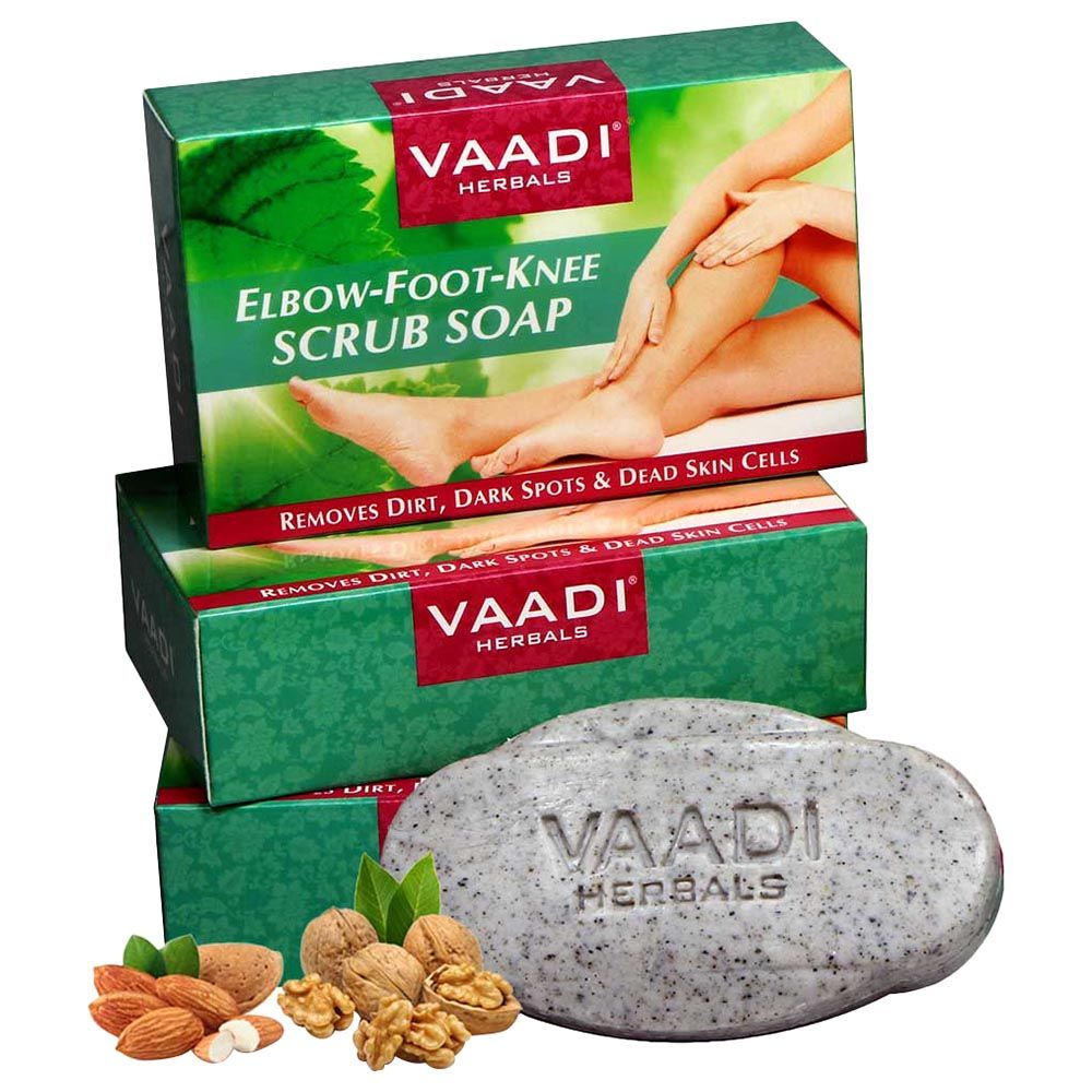 Vaadi Herbals Organic Elbow Foot Knee Scrub Soap