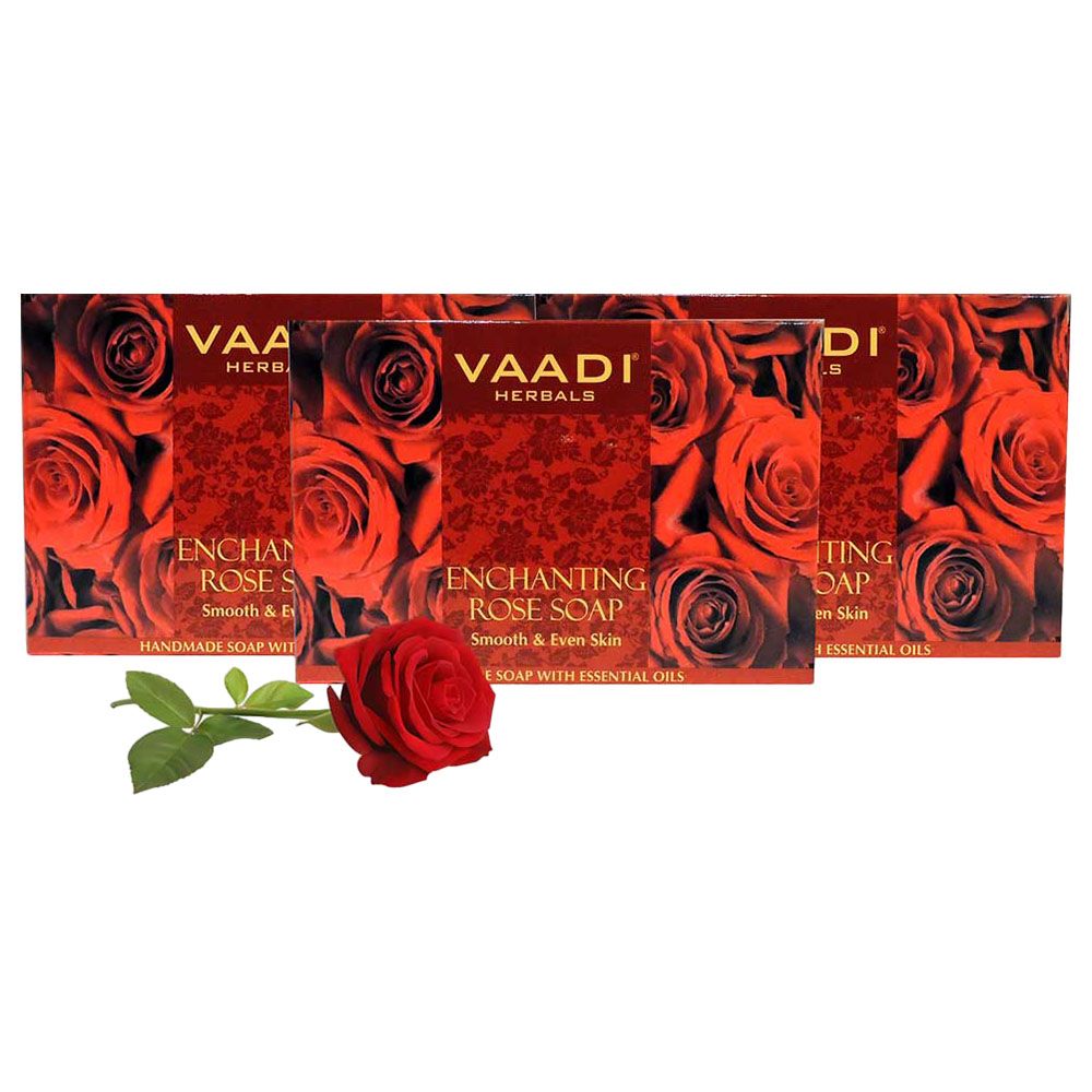 Vaadi Herbals Enchanting Organic Rose Soap W/ Mulberry