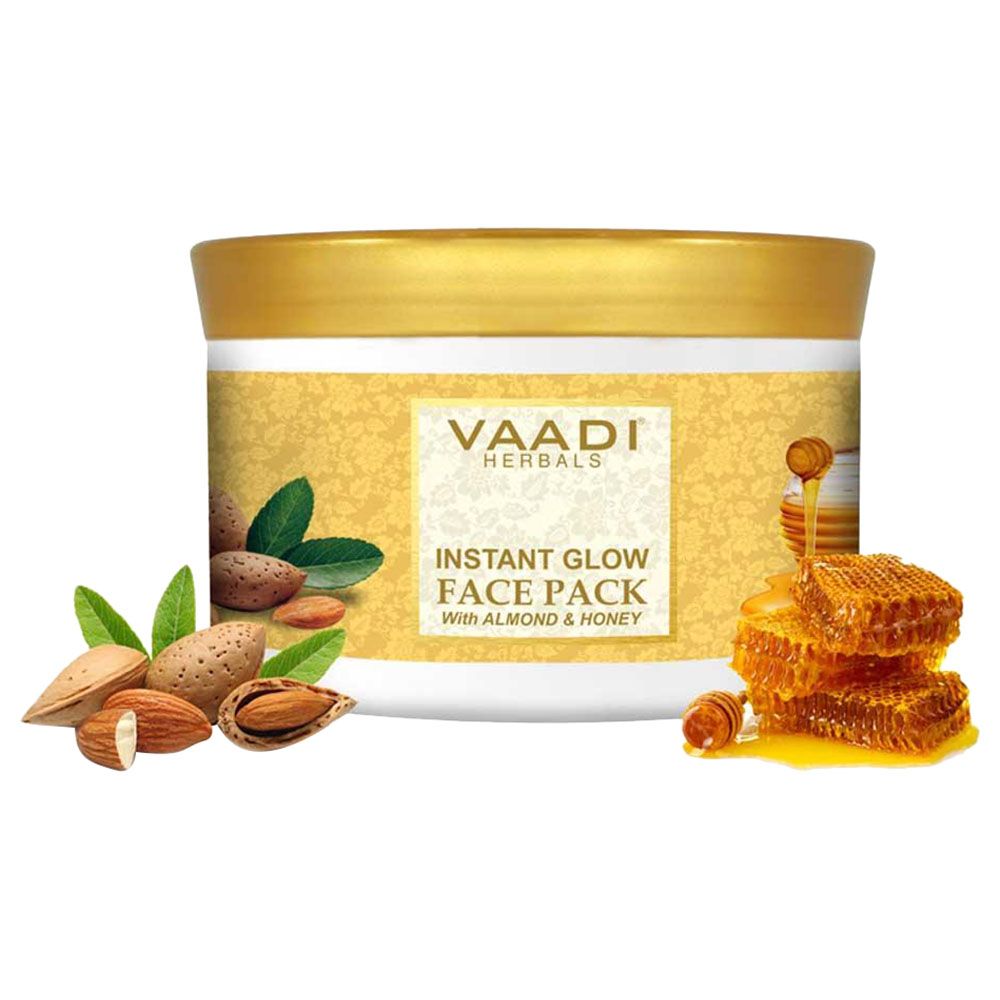 Vaadi Herbals Organic Instaglow Face Pack W/ Almond & Honey