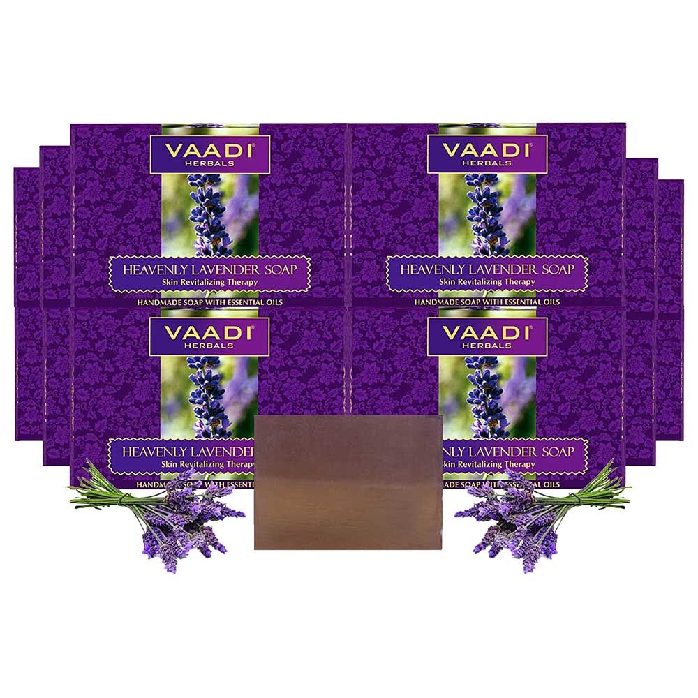 Vaadi Herbals Heavenly Lavender Soap W/ Rosemary Pack Of 12