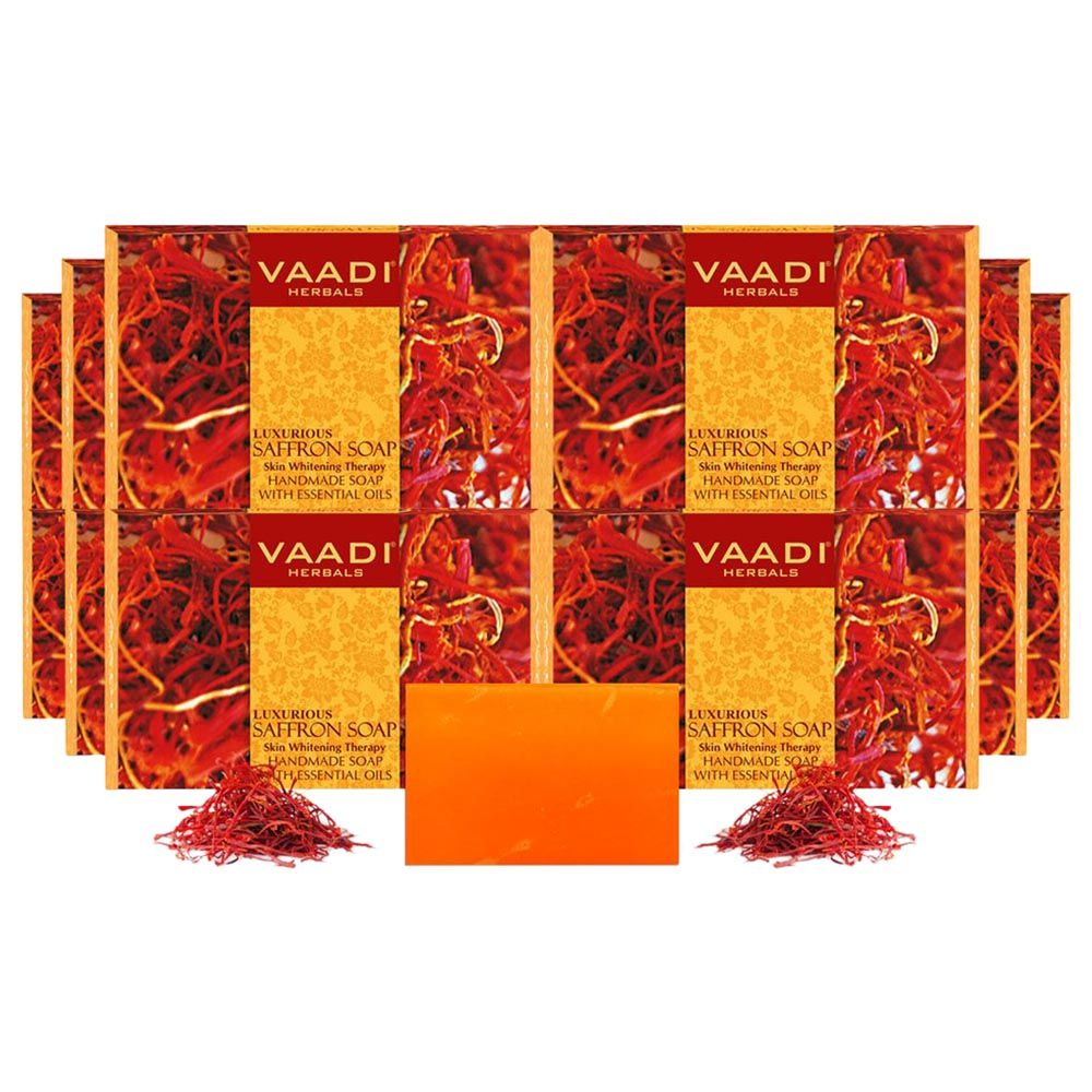 Vaadi Herbals Luxurious Organic Saffron Soap Pack Of 12