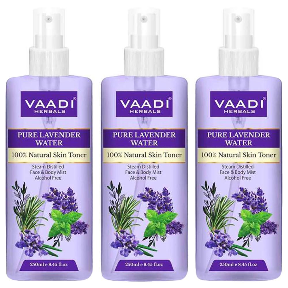 Vaadi Herbals Lavender Water Pure Skin Toner Pack Of 3