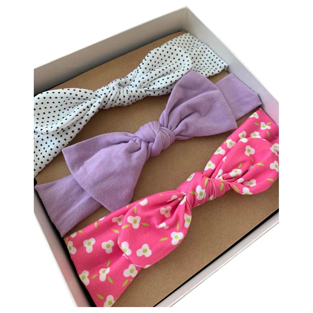 The Girl Cap - Headband Gift 3pc-Set - Polka