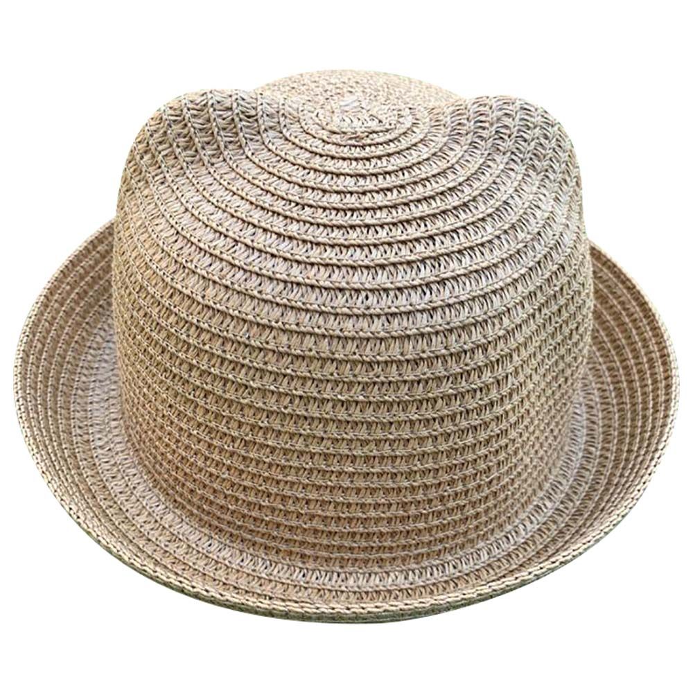 The Girl Cap - Beach Hats For Kids - Brown