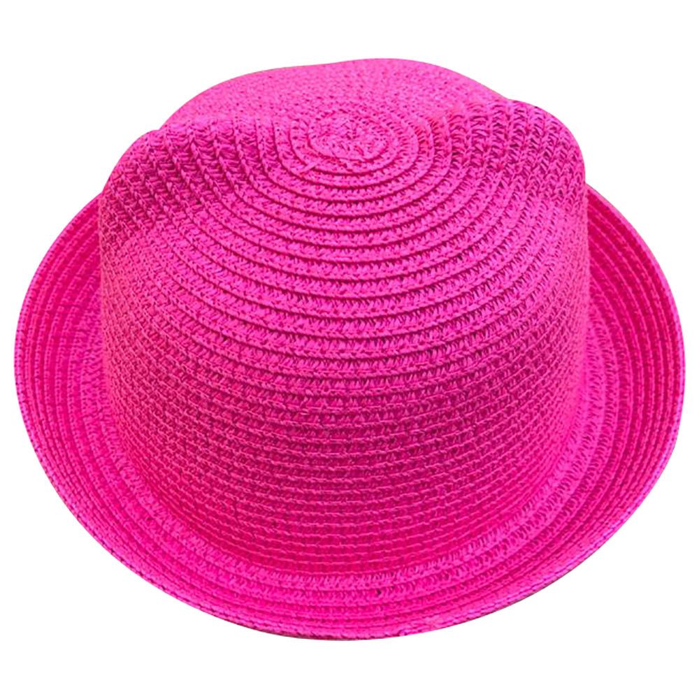 The Girl Cap - Beach Hats For Kids - Fuchsia