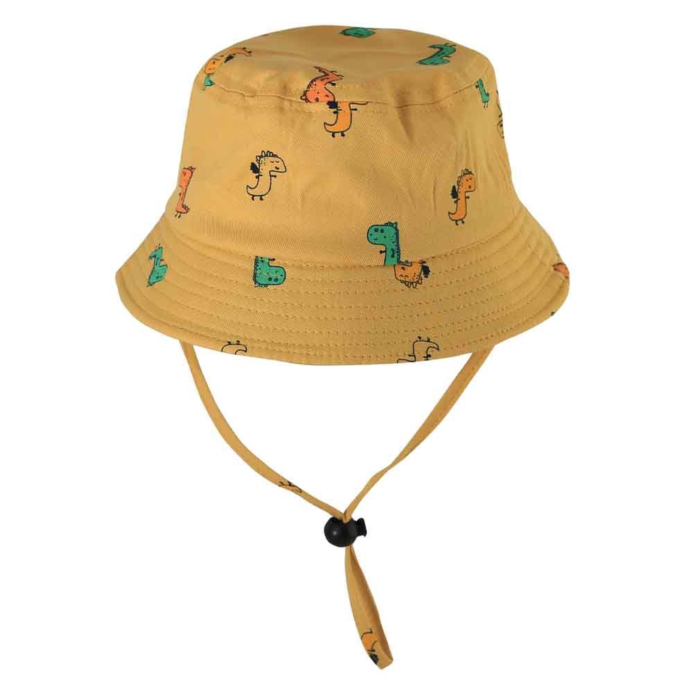 The Girl Cap - Kids Hat - Yellow Dino