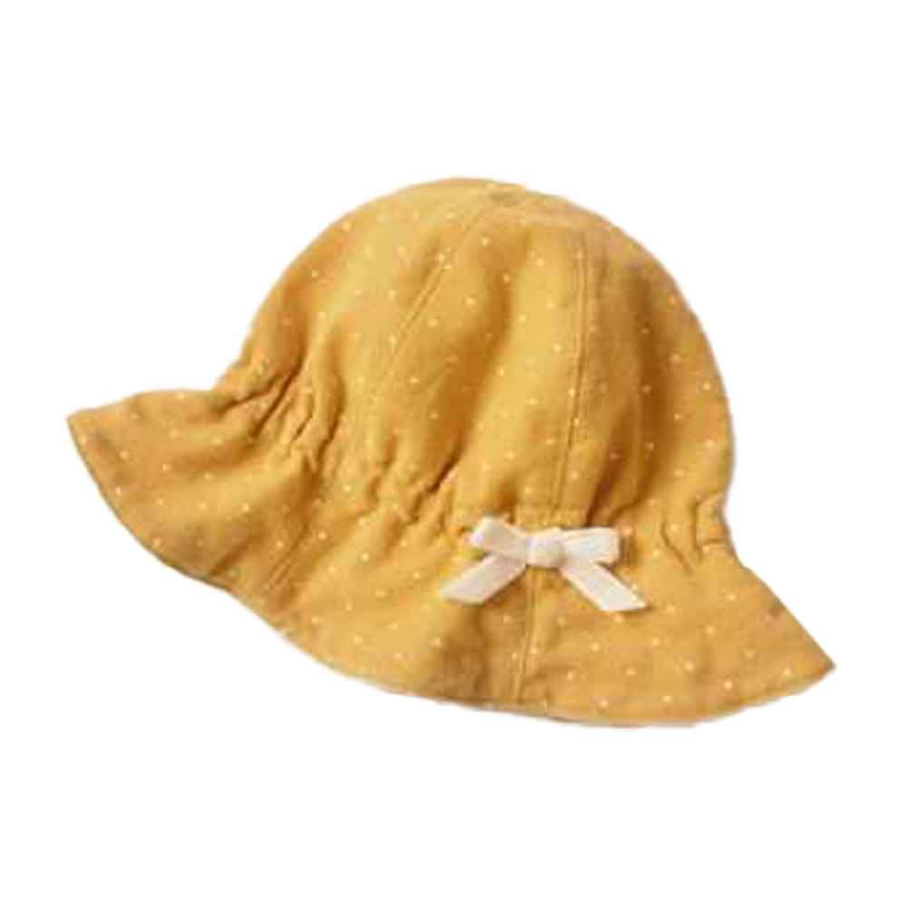 The Girl Cap - Kids Hat - Mustard Ribbon