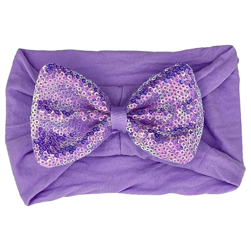 The Girl Cap - Baby Sequence Headband - Purple