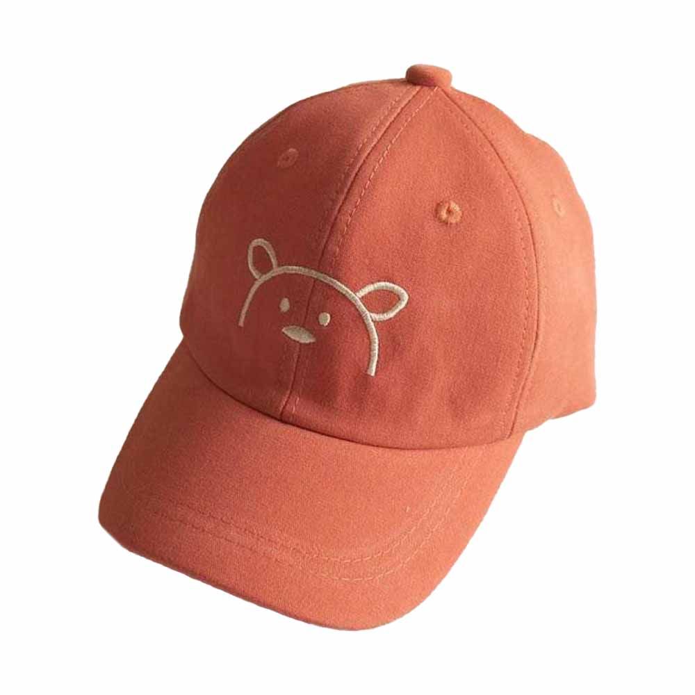 The Girl Cap - Kids Cap - Orange Bear