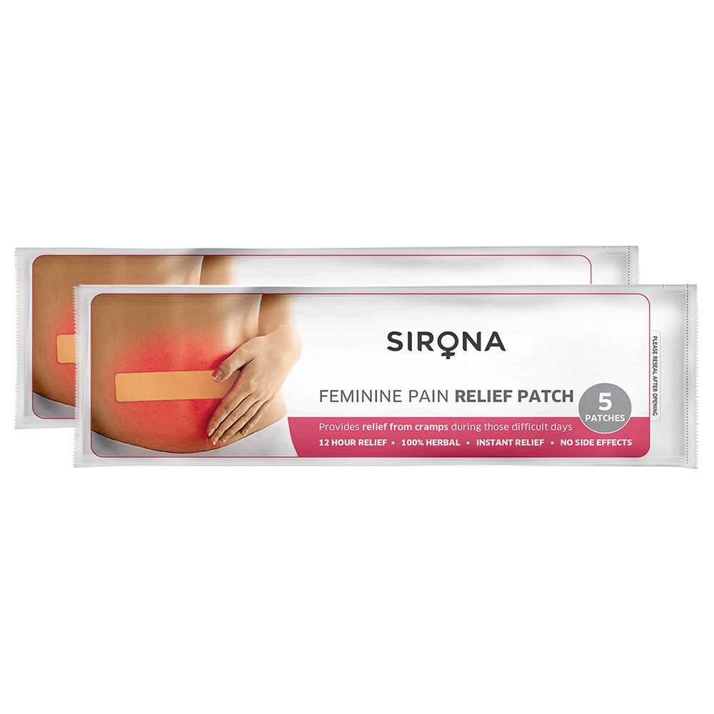 Sirona - Herbal Period Pain Relief Patches- Pack of 10