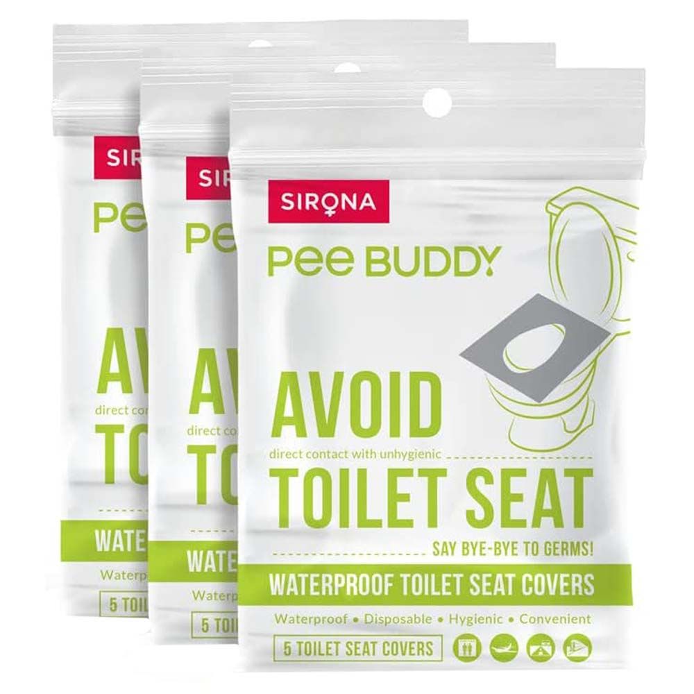 PeeBuddy - Disposable Paper Toilet Seat Covers 5pcs - Pack of 3