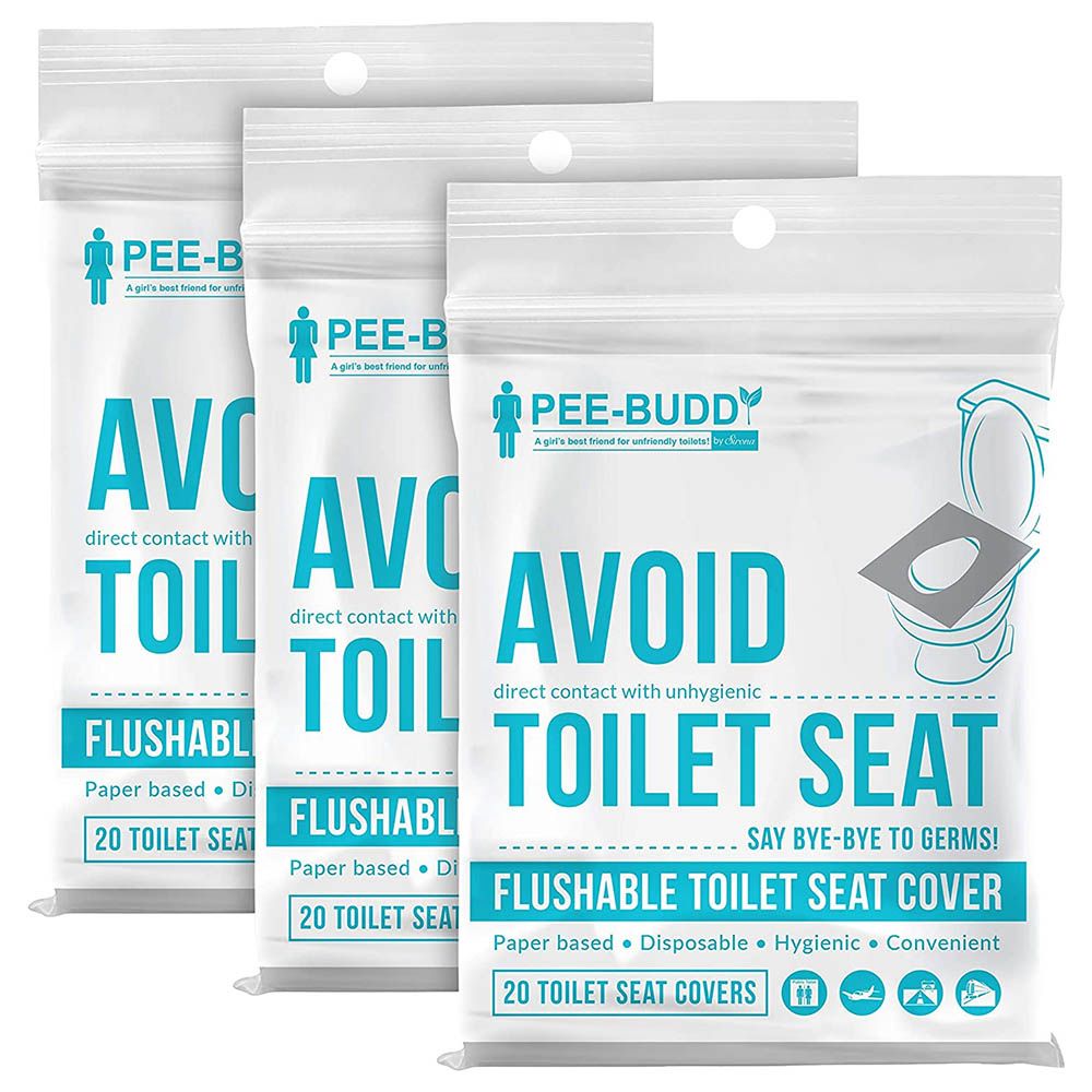 PeeBuddy - Disposable Toilet Seat Covers - 20pc, Pack of 3