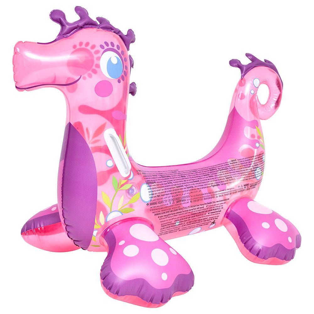 Jilong - Sun Club Seahorse Rider - Inflatable Pool Float - Pink