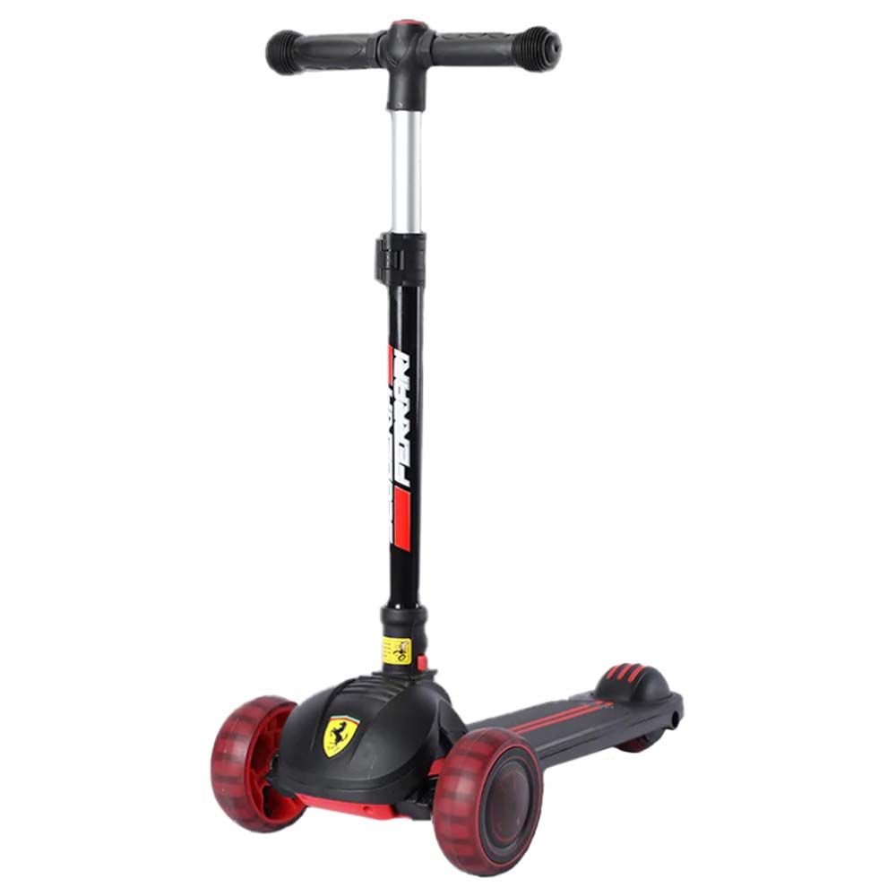 Ferrari - Big Size Foldable Twist Scooter - Black