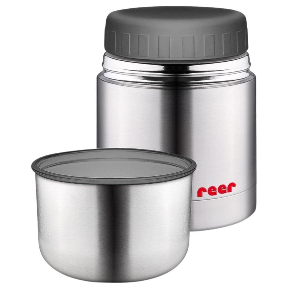 Reer - Insulated Thermal Food Jar With Cup 350 ml - Silver