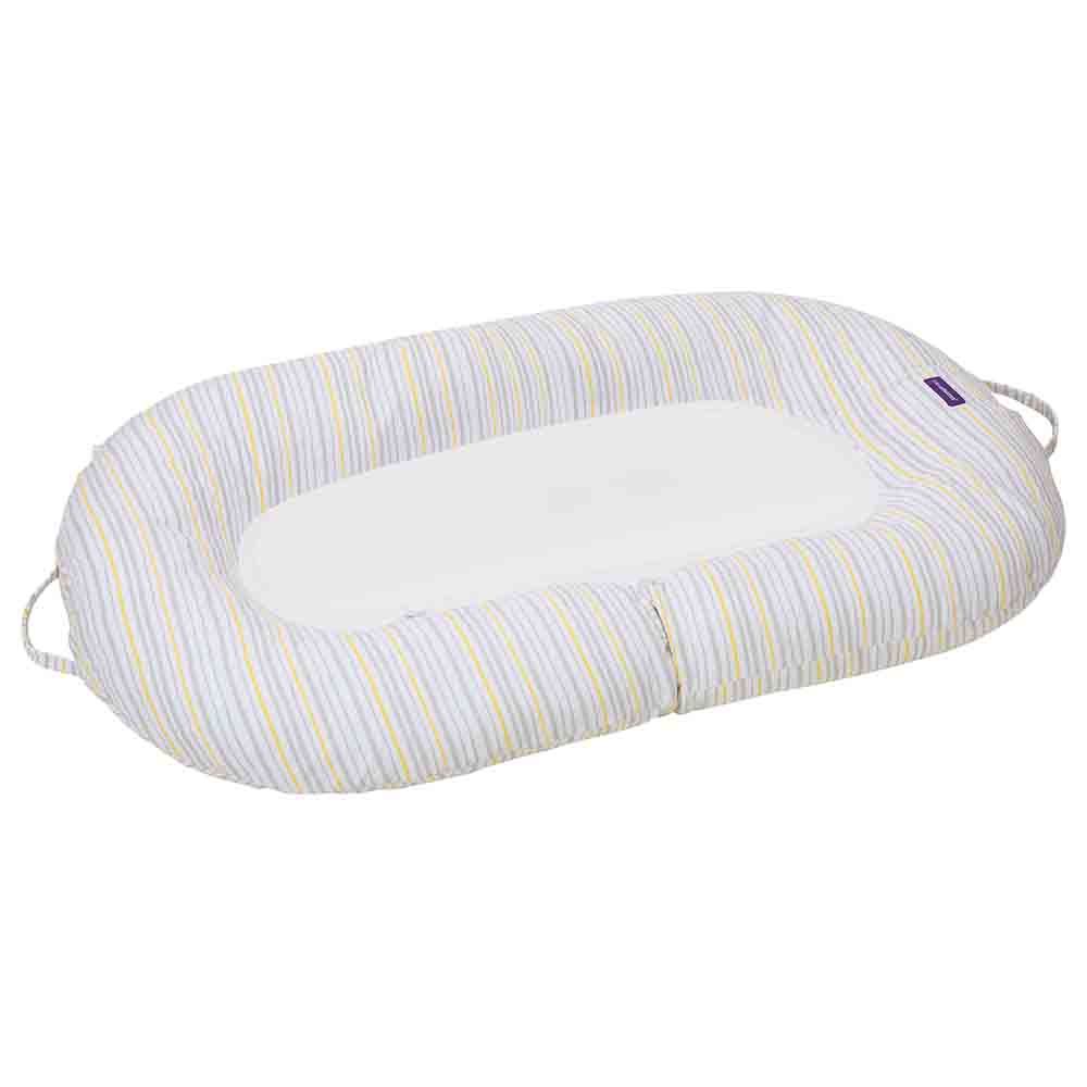 Clevamama - Mum2Me Maternity Pillow & Baby Pod - Grey /Yellow