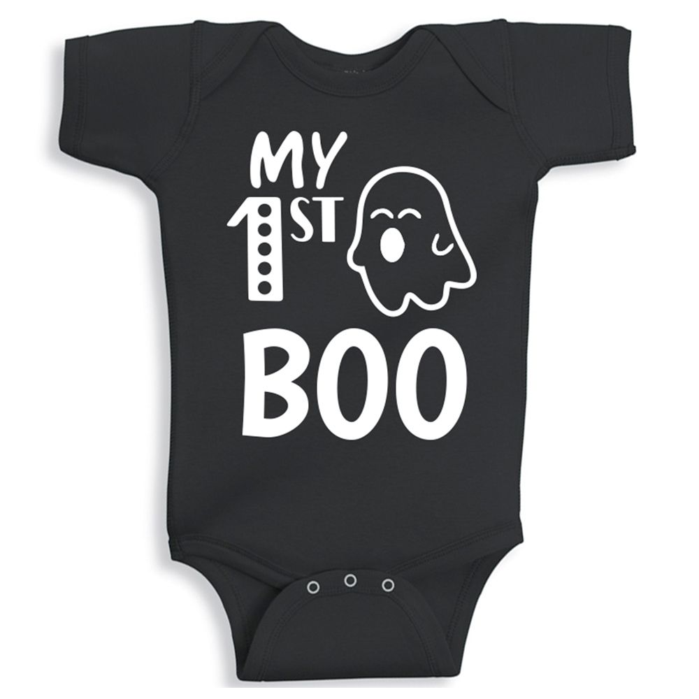 Twinkle Hands - My First Boo Onesie - Black