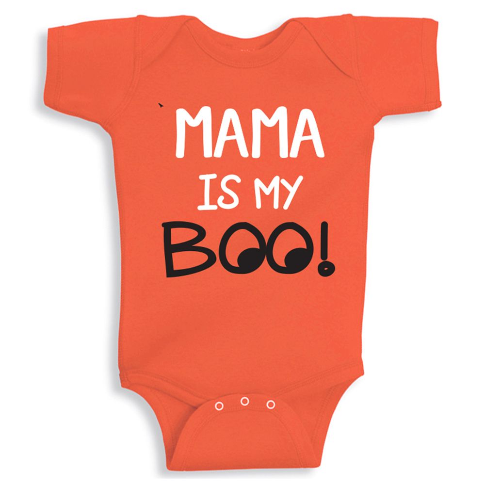 Twinkle Hands - Mama is my Boo Onesie - Orange