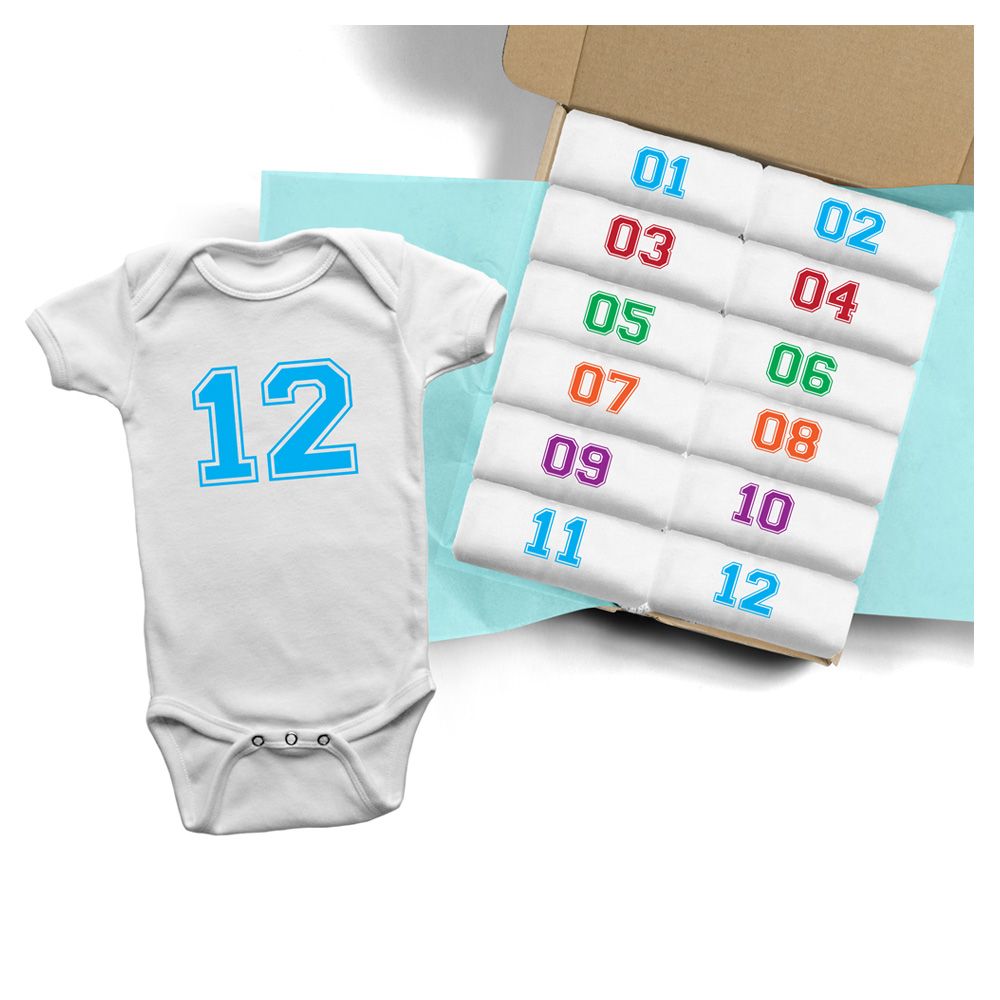 Limited Edition - Monthly Milestone Numbered Bodysuit