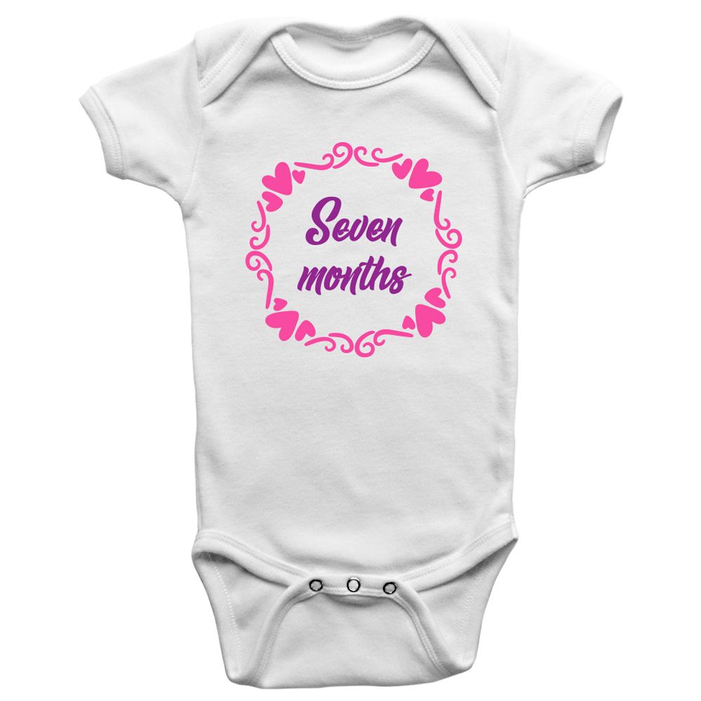 Limited Edition - Seven Months Onesie Bodysuit - Pink