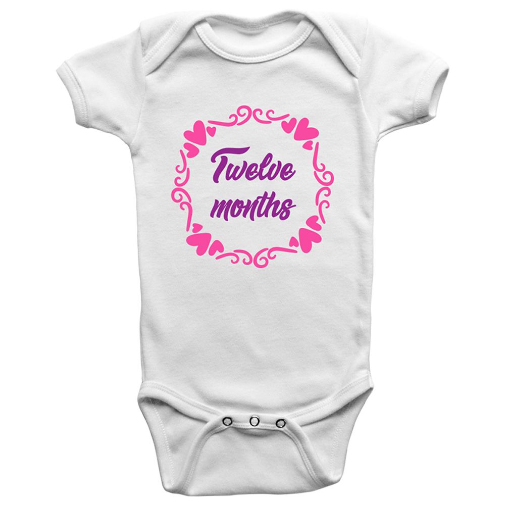 Limited Edition - Twelve Months Onesie Bodysuit - Violet