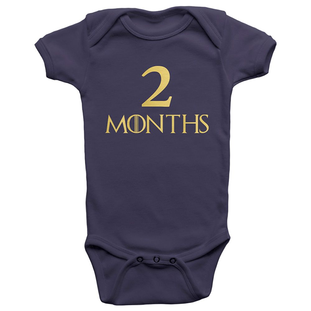 Limited Edition - Two Months Onesie Bodysuit - Navy