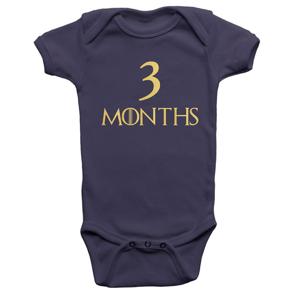 Limited Edition - Three Months Onesie Bodysuit - Navy