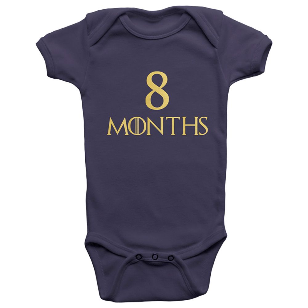 Limited Edition - Eight Months Onesie Bodysuit - Navy