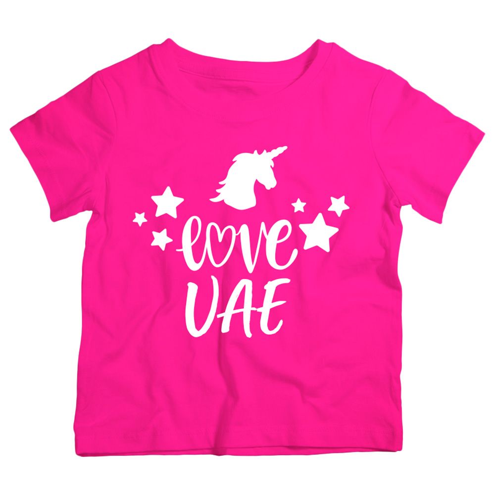 Twinkle Hands - Unicorns Love UAE T-Shirt - Pink