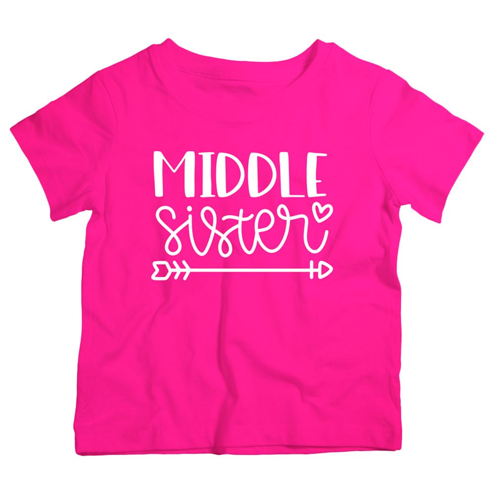 Twinkle Hands - Middle Sister T-Shirt - Pink