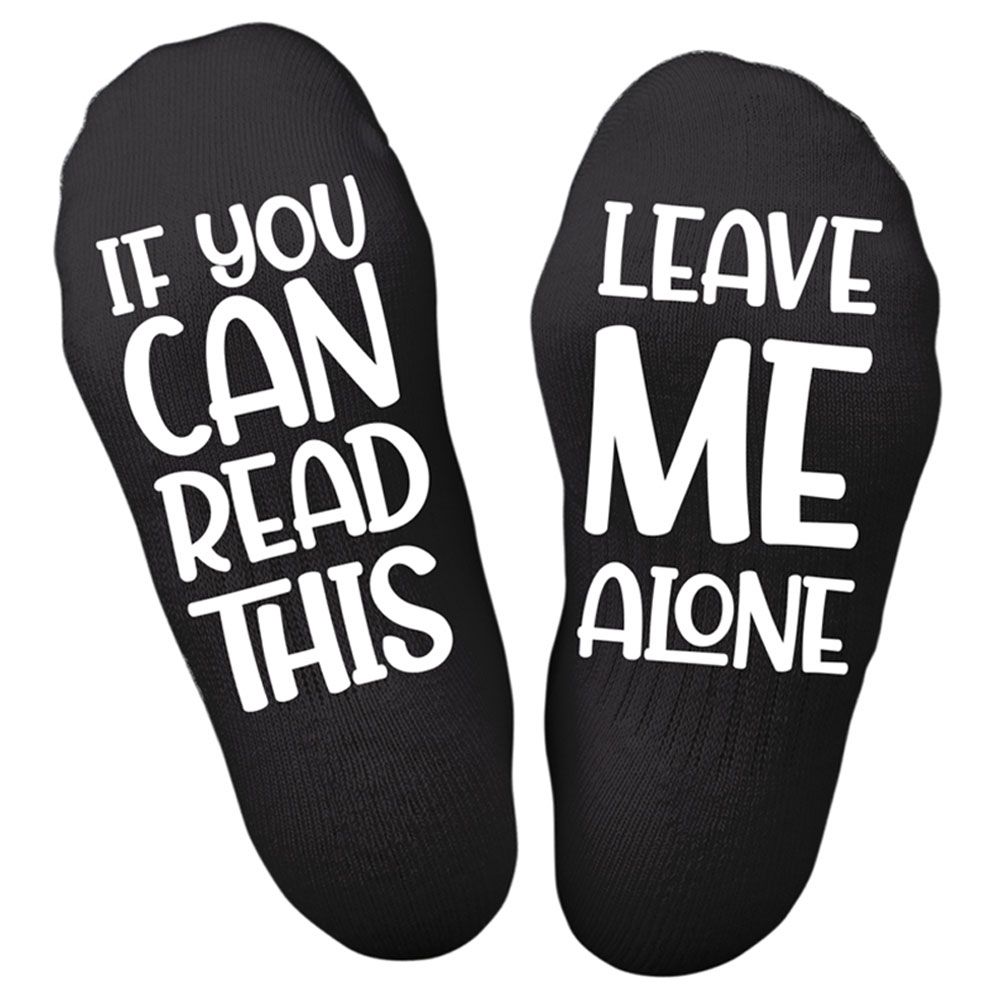 Twinkle Hands - Leave Me Alone Socks - Black