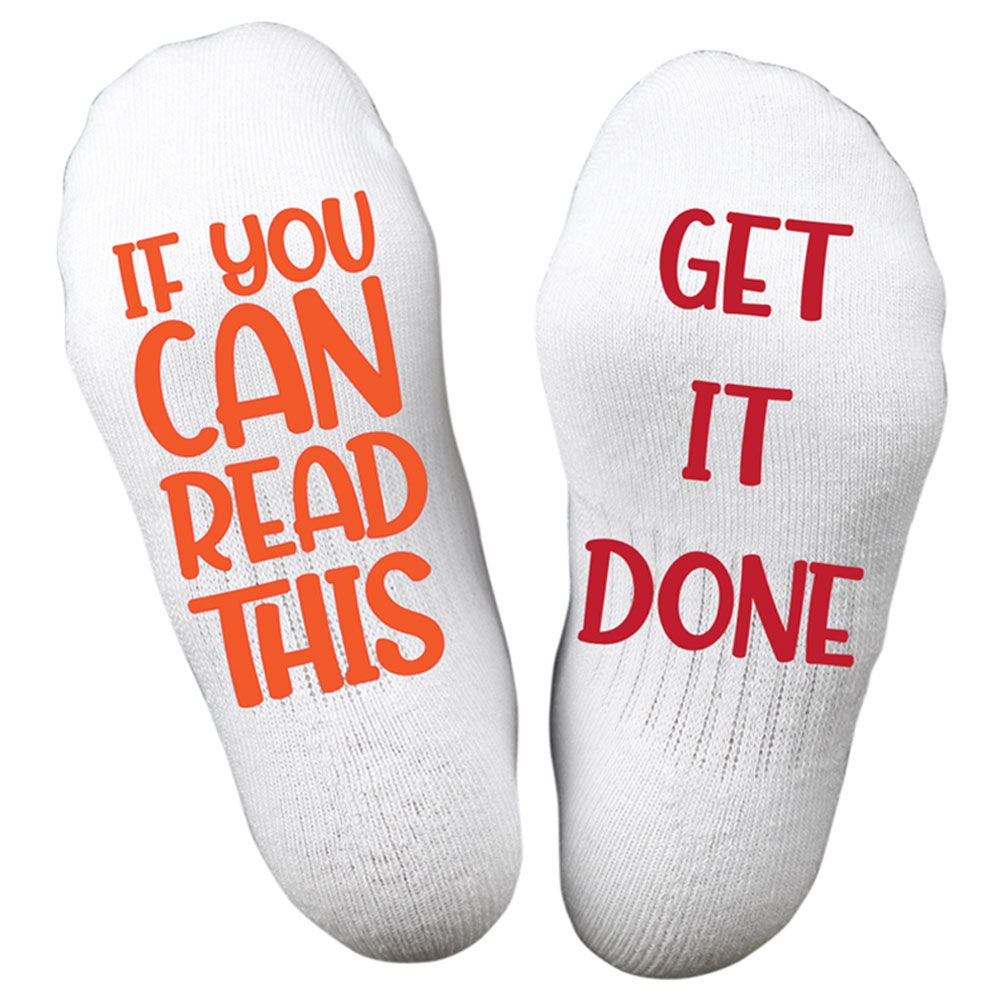 Twinkle Hands - Get It Done Socks - White