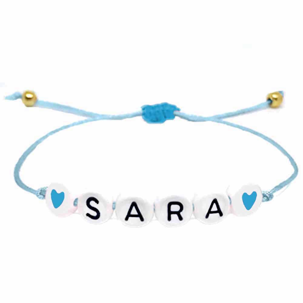 Twinkle Hands - All Blue Personalized Name Bracelet