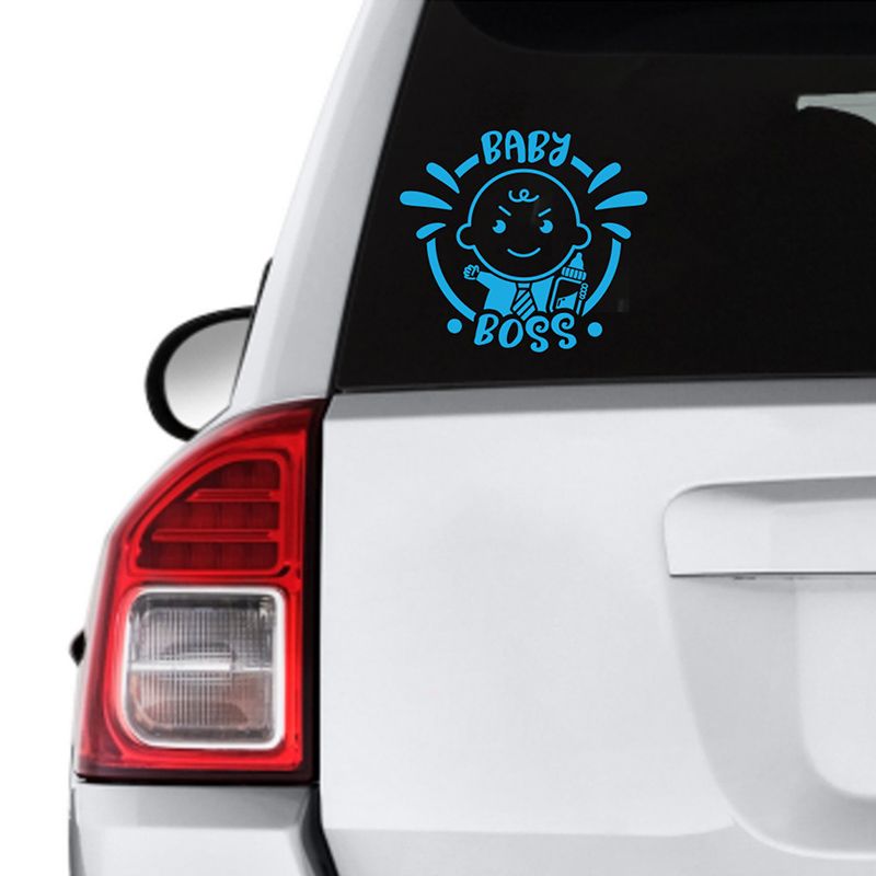 Twinkle Hands - Baby Boss Attitude Decal Car Sticker - Blue