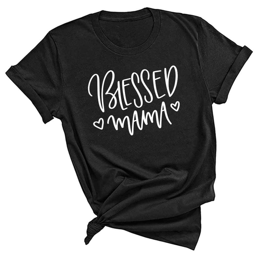 Twinkle Hands - Blessed Mom T-shirt - Black