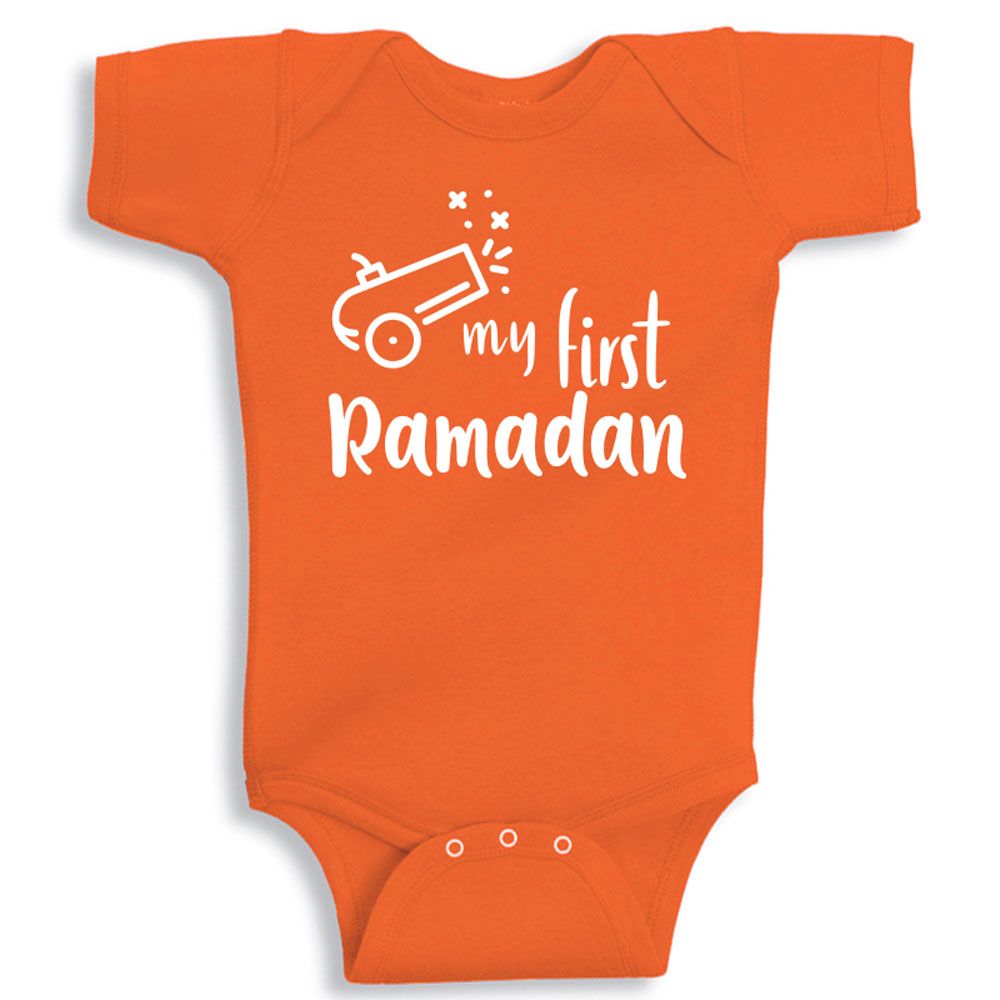 Twinkle Hands - My First Ramadan Bodysuit - Orange