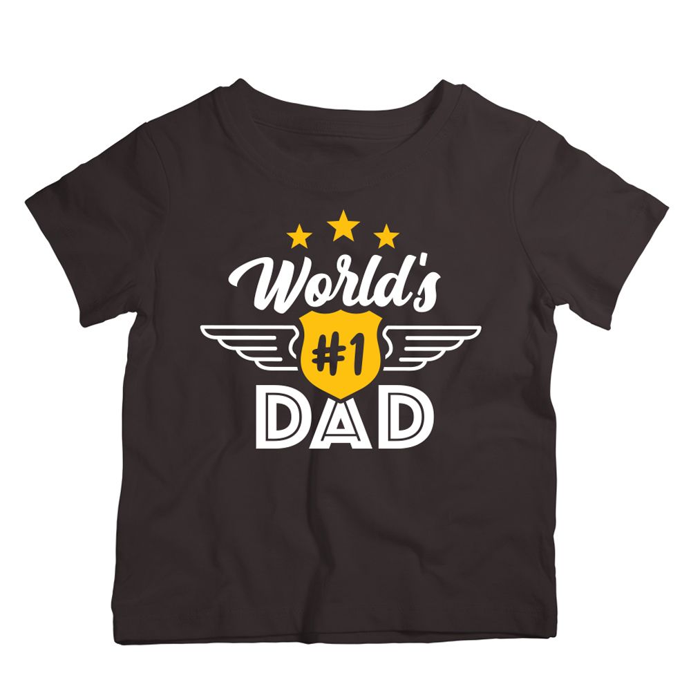 Twinkle Hands - World's Number 1 Dad T-Shirt - Black