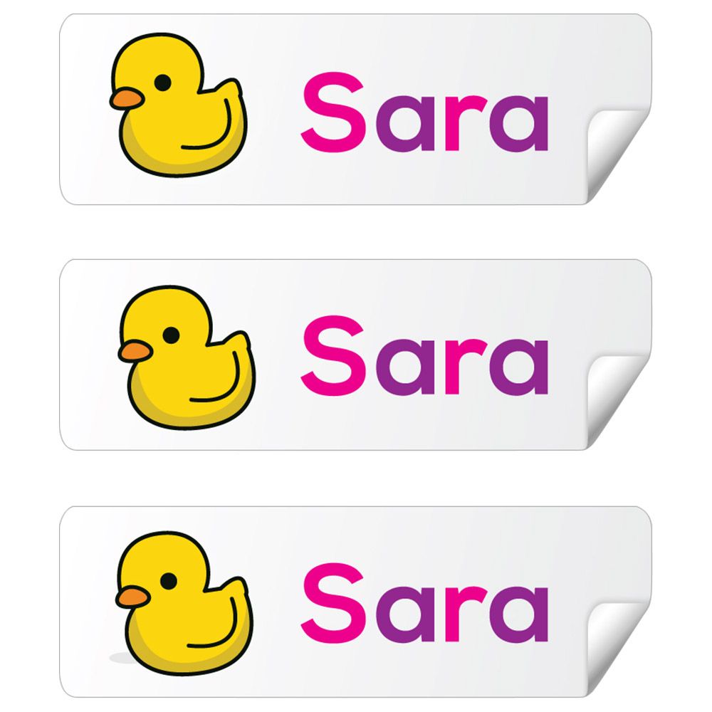 Twinkle Hands - Personalized Waterproof Labels - Cute Duck