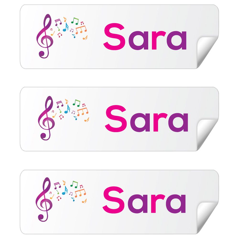 Twinkle Hands - Personalized Waterproof Labels - Music Note