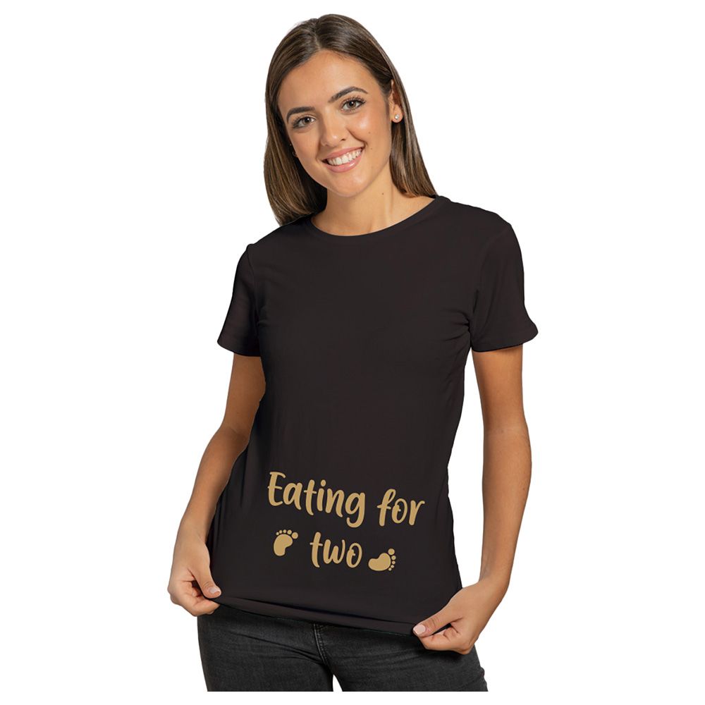 Twinkle Hands - T-Shirt - Eating For Two - Black