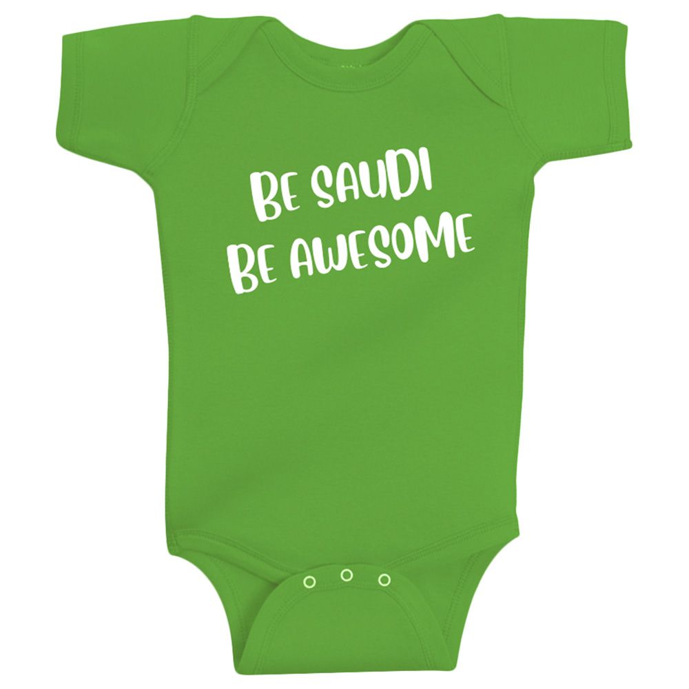 Twinkle Hands - Be Saudi Be Awesome Onesie - Green