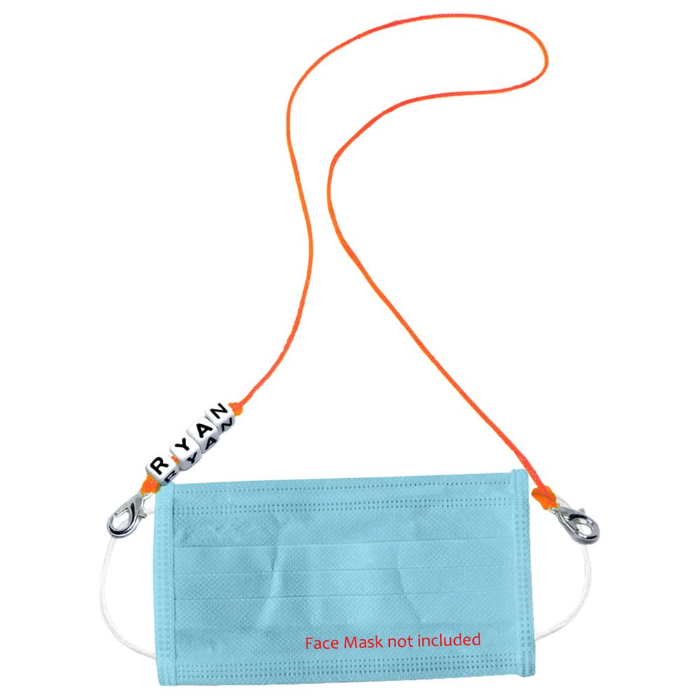 Twinkle Hands - Personalised Face Mask Holder - Orange