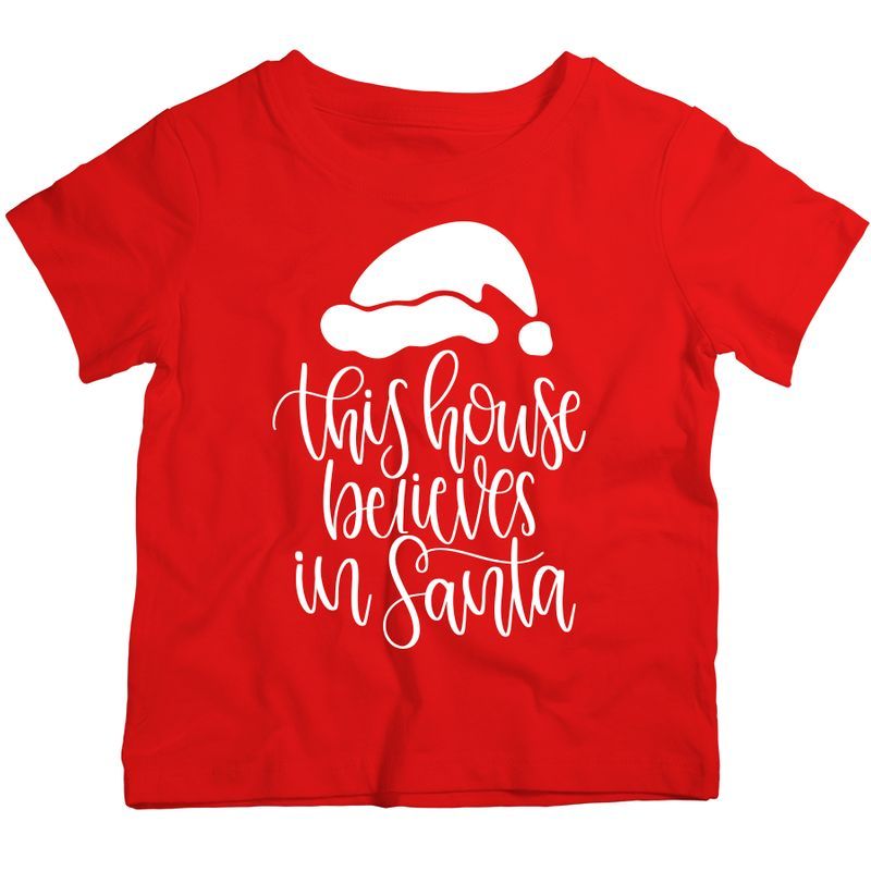 Twinkle Hands - This House Believes In Santa - Red