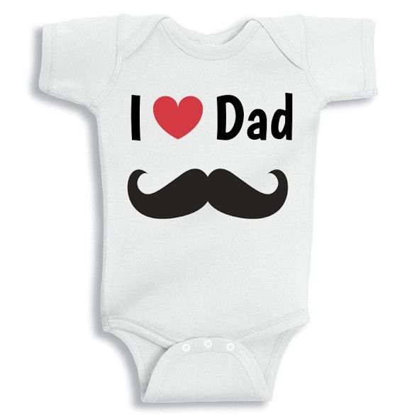 Twinkle Hands - I love Dad Baby Onesie