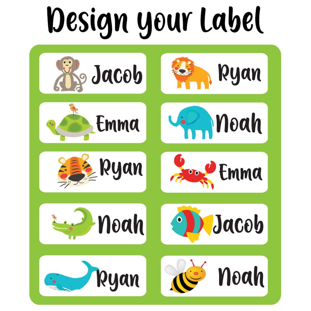 Twinkle Hands - Personalized Waterproof Labels - Animals