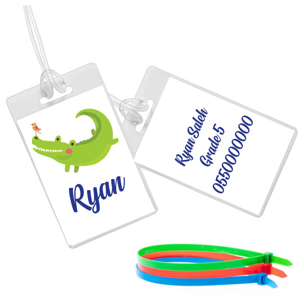 Twinkle Hands - Crocodile Luggage Tag