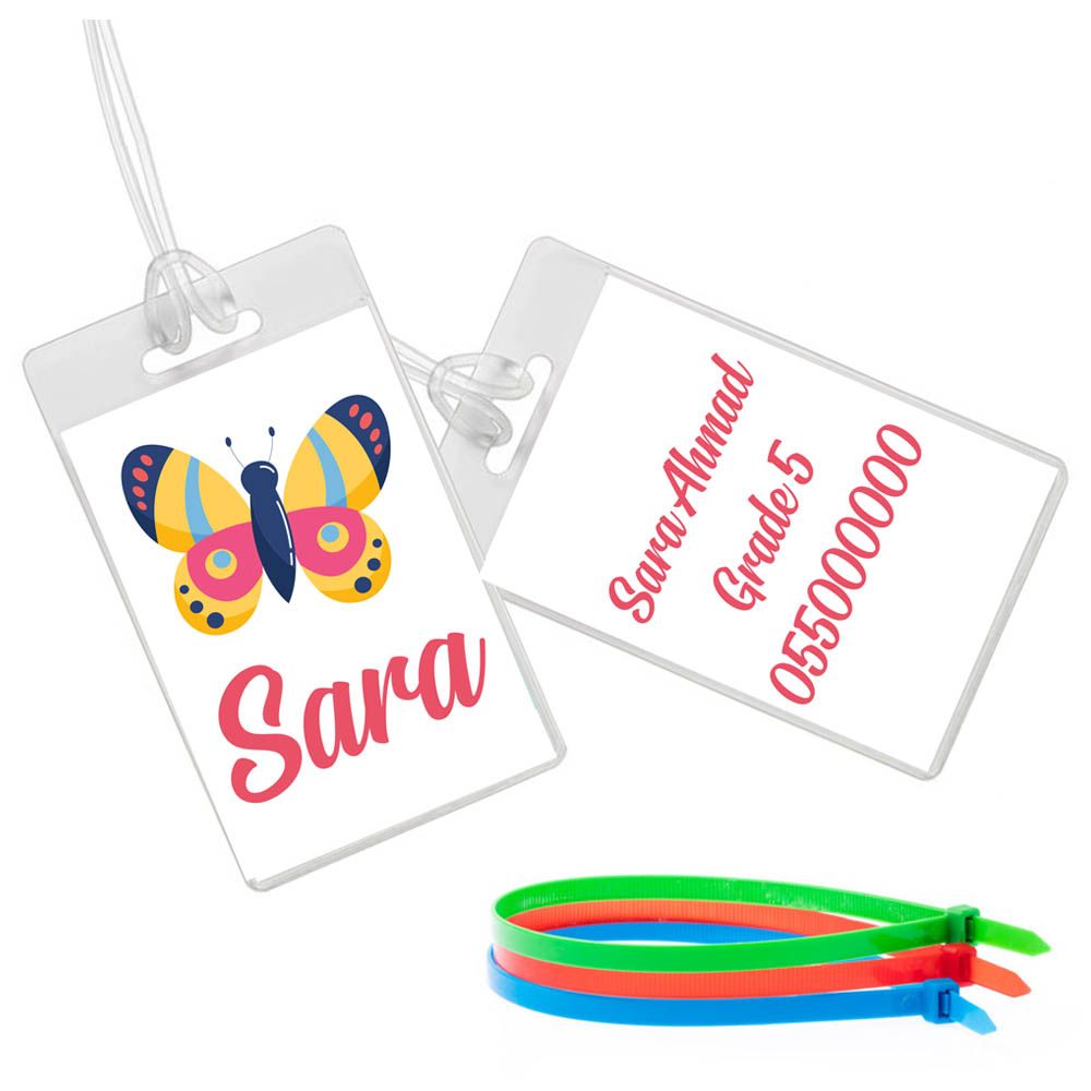 Twinkle Hands - Butterfly Luggage Tag